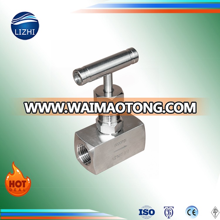 high pressure stainless steel ss304 316 cf8 cf8m npt bspt threaded needle valve